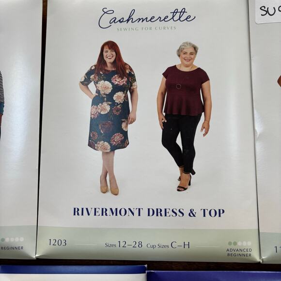 Cashmerette sewing patterns for curves variety pack Size 12-28 lot of 5 UNCUT - Picture 6 of 7